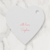 キンセアニェラ赤面ピンクフローラ番号15ありがとう フェイバータグ (裏面)