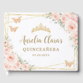 キンセアニェラ赤面ピンクフローラ金ゴールド蝶15 ゲストブック (正面)