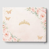 キンセアニェラ赤面ピンクフローラ金ゴールド蝶15 ゲストブック (裏面)