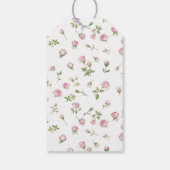 キンセアニェラ赤面ピンクローズ誕生日 ギフトタグ (裏面)