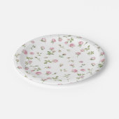 キンセアニェラ赤面ピンクローズ誕生日 ペーパープレート (アングル)