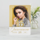 キンセアニェラ金ゴールドスペインの言語と写真 招待状 (スタンド正面)