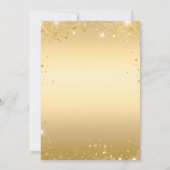 キンセアニェラ金ゴールドドレスフローラ 招待状 (裏面)