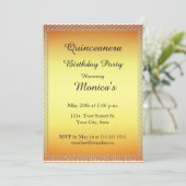 キンセアニェラ金ゴールドバースデーパーティー2招待状 招待状 (スタンド正面)