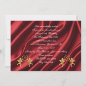 キンセアニェラ金ゴールド15歳の誕生日 招待状 (裏面)