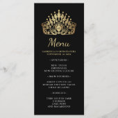 キンセアニェラ金ゴールド&ブラックプリンセスティアラクラウン メニュー (正面)