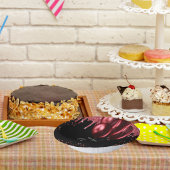 キンセアニェラ黒赤グリッター風船 ペーパーボウル