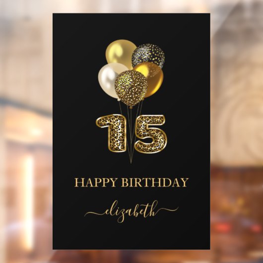 キンセアニェラ黒金ゴールドleopard nameスクリプト ウィンドウサイン (シート2)