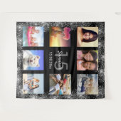 キンセアニェラ黒銀グリッター写真集 タペストリー (正面(横))