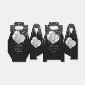 キンセアニェラ黒銀グリッター吹き出し フェイバーボックス (折り畳みなし)