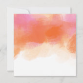 キンセアニェラ15の誕生日の夏の青の水彩画 招待状 (裏面)