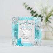 キンセアニェラ15ティール(緑がかった色)ブルーウィンターワンダーランド 招待状 (スタンド正面)
