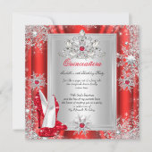 キンセアニェラ15バースデーパーティードレッドヒール2 招待状 (正面)
