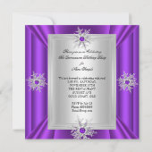 キンセアニェラ15バースデーパーティーパープルヒール 招待状 (裏面)