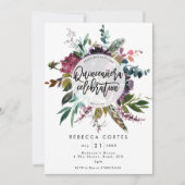 キンセアニェラ15歳の誕生日の羽フローラ 招待状 (正面)