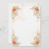 キンセアニェラ15誕生日フォースペインのガール 招待状 (裏面)