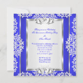 キンセアニェラ15誕生日マジカルブルー王室のシューズ 招待状 (裏面)