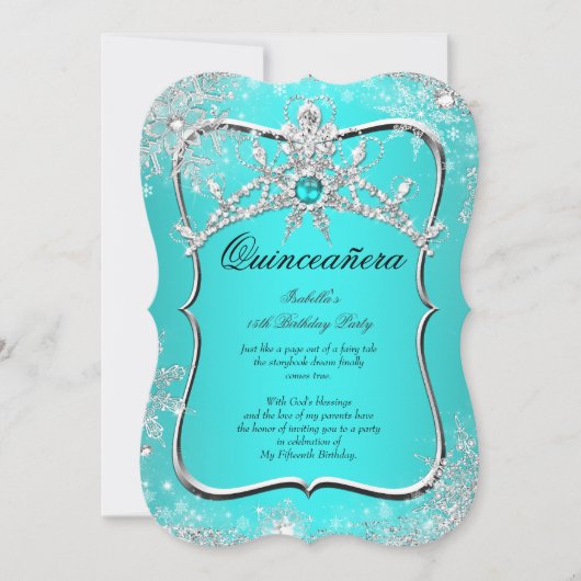 キンセアニェラ15thウィンターワンダーランドアクアパール 招待状 (正面)