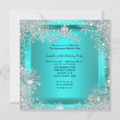 キンセアニェラ15thウィンターワンダーランドシルバーティール（緑がかった色）2 招待状 (裏面)