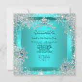 キンセアニェラ15thウィンターワンダーランドシルバーティール（緑がかった色）3 招待状 (裏面)