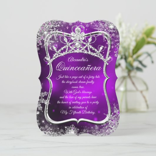 キンセアニェラ15thウィンターワンダーランドシルバーパープル 招待状 (スタンド正面)