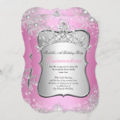 キンセアニェラ15thウィンターワンダーランドシルバーピンク 招待状 (正面/裏面)
