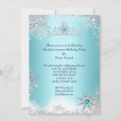 キンセアニェラ15thウィンターワンダーランドシルバーブルー2 招待状 (裏面)