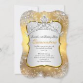 キンセアニェラ15thウィンターワンダーランドシルバー金ゴールド 招待状 (正面)