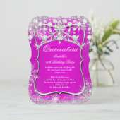 キンセアニェラ15thウィンターワンダーランドマゼンタピンク 招待状 (スタンド正面)