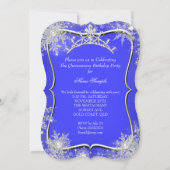 キンセアニェラ15thウィンターワンダーランド王室のブルー 招待状 (裏面)