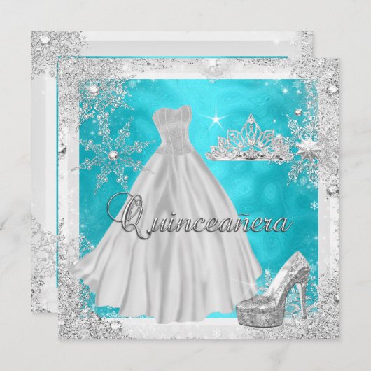 キンセアニェラ15thエリートエレガントバースデーパーティー 招待状 (正面/裏面)