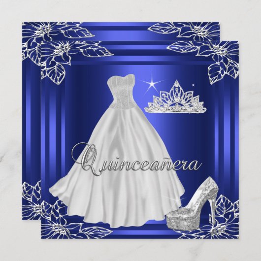 キンセアニェラ15thエリートエレガントバースデーパーティー 招待状 (正面/裏面)