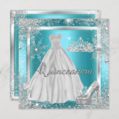 キンセアニェラ15thエリートプリンセスバースデーパーティー 招待状 (正面/裏面)