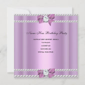 キンセアニェラ15thバースデーパーティーゼブラ薄紫パール 招待状 (裏面)