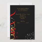 キンセアニェラ15thバースデーパーティードレッドブラックマスク3 招待状 (裏面)