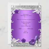 キンセアニェラ15thバースデーパーティーパープルシルバー 招待状 (裏面)