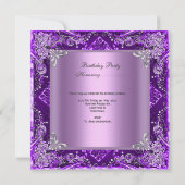 キンセアニェラ15thバースデーパーティーパープル薄紫 招待状 (裏面)