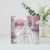 キンセアニェラ15thバースデーパーティーピンク 招待状 (スタンド正面)