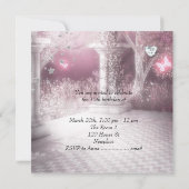 キンセアニェラ15thバースデーパーティーピンク 招待状 (裏面)