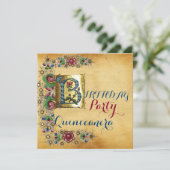 キンセアニェラ15thバースデーパーティーフローラパーティー 招待状 (スタンド正面)