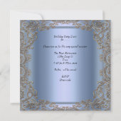 キンセアニェラ15thバースデーパーティーブルーバレリーナ 招待状 (裏面)