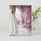 キンセアニェラ15thバースデーパーティーホワイトドレス 招待状 (スタンド正面)