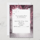 キンセアニェラ15thバースデーパーティーホワイトドレス 招待状 (裏面)