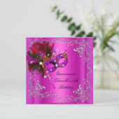 キンセアニェラ15thバースデーパーティー仮装ピンク 招待状 (スタンド正面)