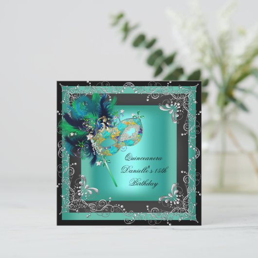 キンセアニェラ15thバースデーパーティー仮面舞踏会 招待状 (スタンド正面)