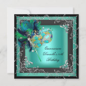 キンセアニェラ15thバースデーパーティー仮面舞踏会 招待状 (正面)