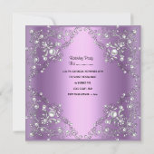 キンセアニェラ15thバースデーパーティー薄紫パール 招待状 (裏面)