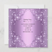キンセアニェラ15thバースデーパーティー薄紫ピンクパール 招待状 (裏面)