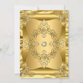 キンセアニェラ15thバースデーパーティー金ゴールドジェムズティアラ 招待状 (裏面)