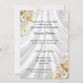 キンセアニェラ15thバースデーパーティー金ゴールドホワイトドレス 招待状 (裏面)